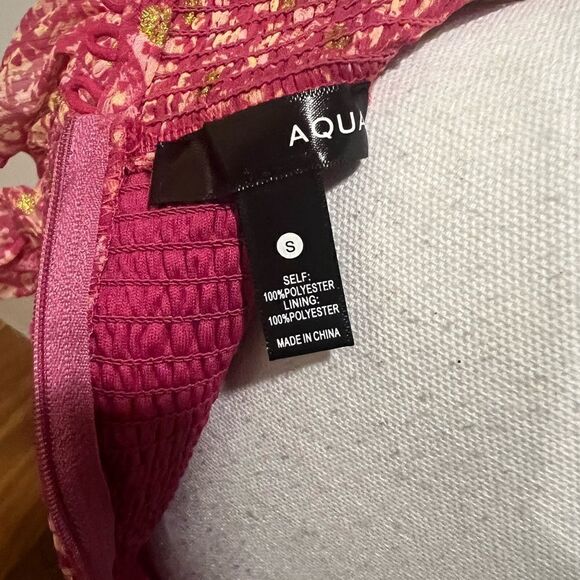 Aqua smocked dress size small excellent condition - Picture 10 of 12